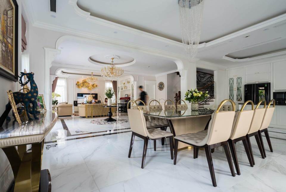 Thi công nội thất biệt thự tân cổ điển sang trọng Thi công nội thất biệt thự tân cổ điển sang trọng