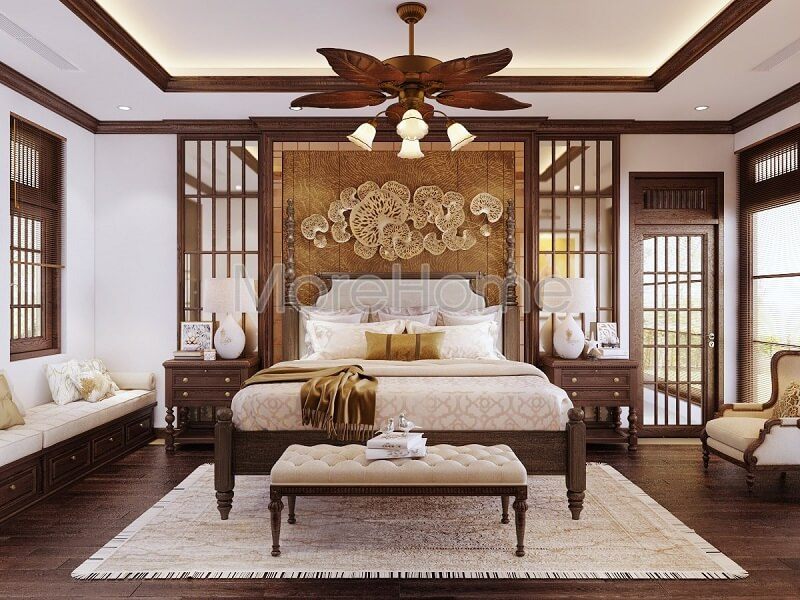 Bạn muốn căn phòng ngủ của mình trở nên trang hoàng thì đừng nên bỏ lỡ dòng sản phẩm giường ngủ đẹp tân cổ điển được sản xuất tại MoreHome.
